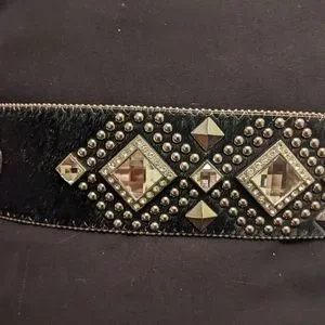 Rhinestone Hip Belt beautiful bling thick waist belt hide chunky sparkly studs Rods | Accessories | Rhinestone Hip Belt Beautiful Bling  main image 3